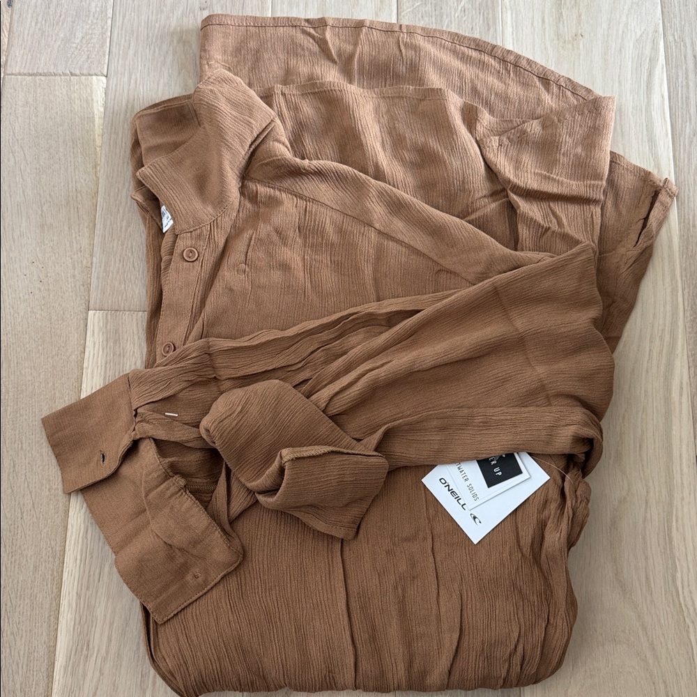 O’Neill Button-Up Dress/cover up women’s Medium NWT - Picture 3 of 3